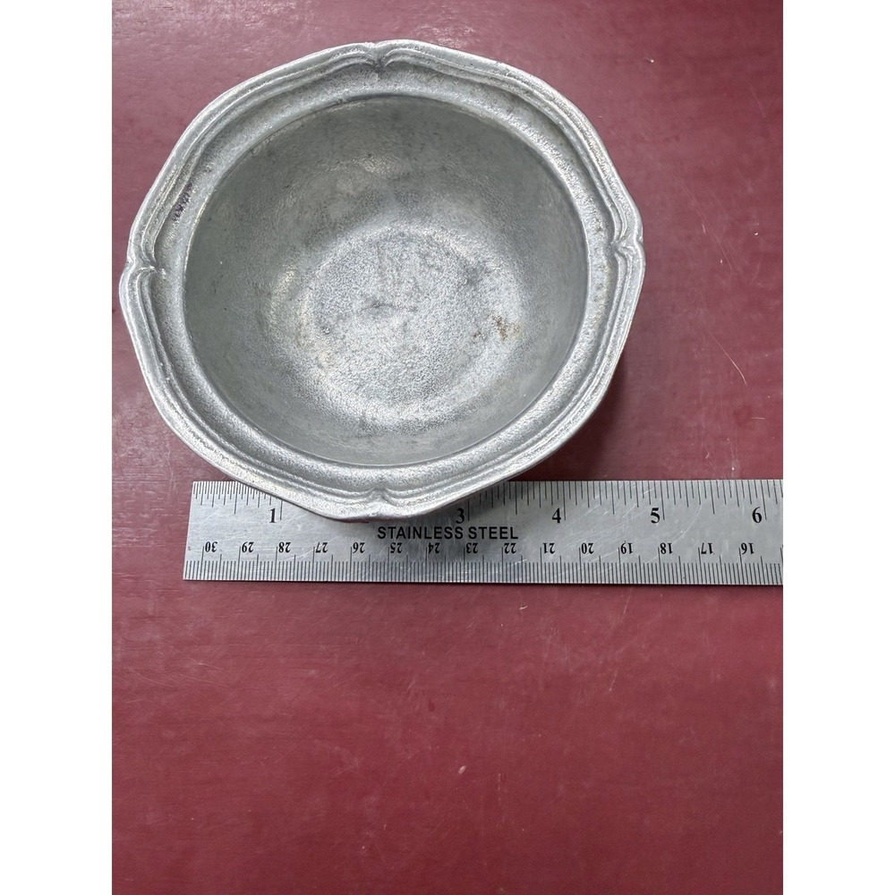 Heavyweight Vintage Pewter The Wilton Co. RWP Bowl Dish ~ USA ~ 9" Dia